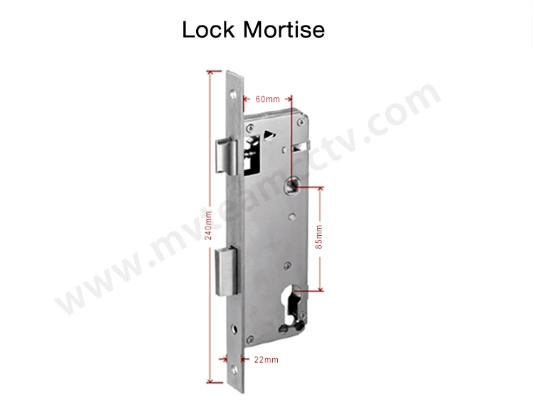 MVTEAM Split Design Smart Door Lock Intelligent Home Security Door Handle Fingerprint Lock With Mechanical Key