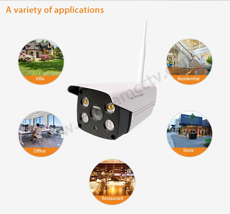 Outdoor IP WiFi Camera AI Humanoid Detection Early Warning Waterproof HD 2MP 1080P CCTV Surveillance Smart Security Camera