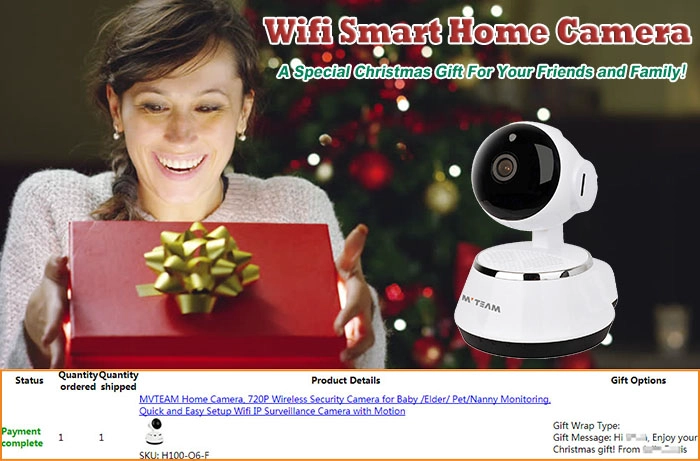 Wifi Smart Home Camera - A Special Christmas Gift For Your Friends and Family! A Special Christmas Gift For Your Friends and Family