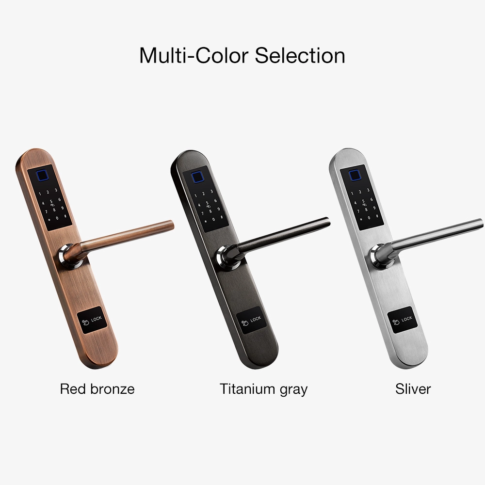 Home Hotel Intelligence Biometric Fingerprint Smart Door Lock System Wholesale Price Use Finger/Card/Code/Key To Open The Door