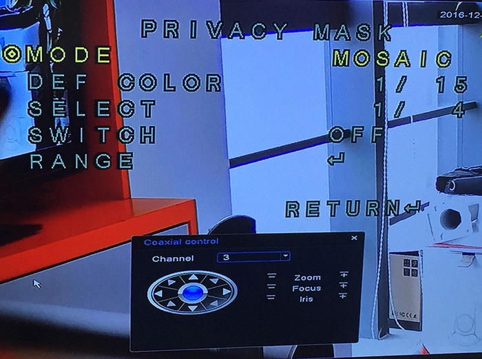 What settings of AHD cameras can be realized by UTC function?
