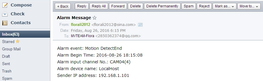 How to set email notification for MVTEAM 5 in 1 DVR?