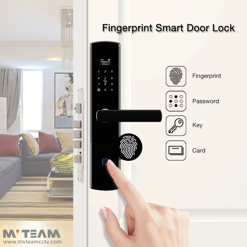 Electronic Keyless Door Lock Touch Screen Keypad Fingerprint Door Access for House Home Office Security