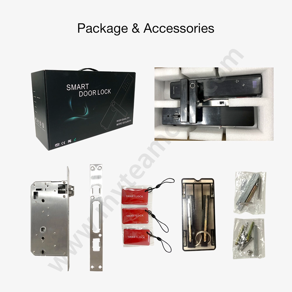 Advanced Home Security Locks Fingerprint Smart Door Lock with Doorbell and Anti-theft Alarm