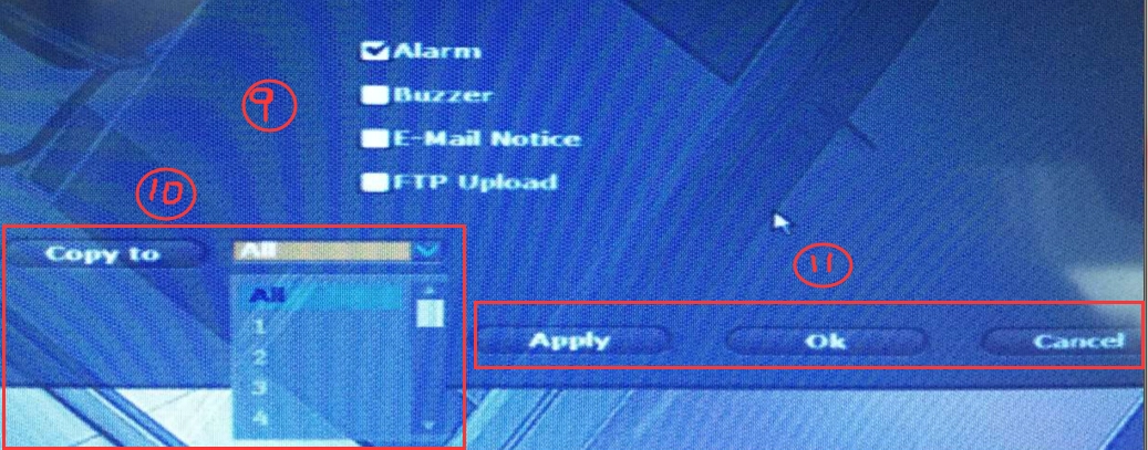 How to set motion detection for wireless NVR kit ?