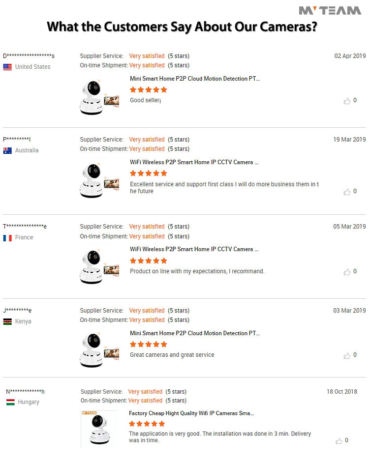 customer review for mvteam wifi smart security camera pet camera