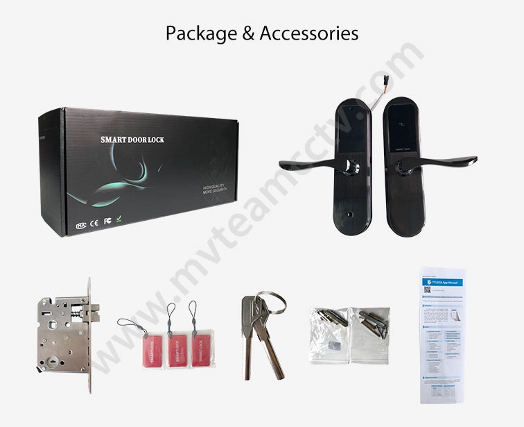 Smart Door Lock System Keyless Digit NFC WiFi APP Bluetooth Door Lock For Home Apart Hotel