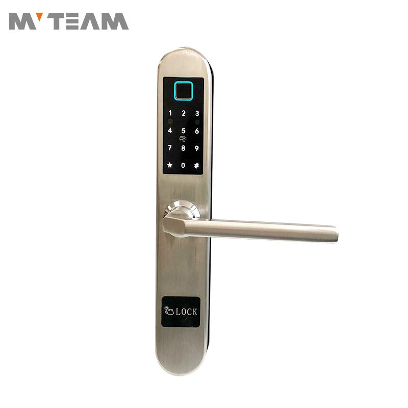 Home Hotel Intelligence Biometric Fingerprint Smart Door Lock System Wholesale Price Use Finger/Card/Code/Key To Open The Door