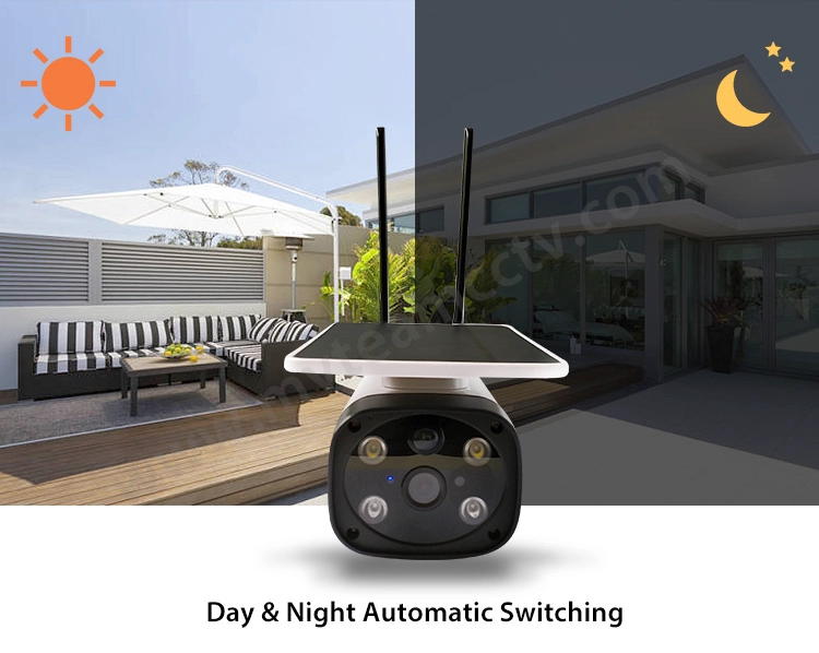 Wireless PIR Starlight 4G Solar Camera Waterproof IP67 Solar Powered Battery Security Camera Support LTE GSM SIM Card