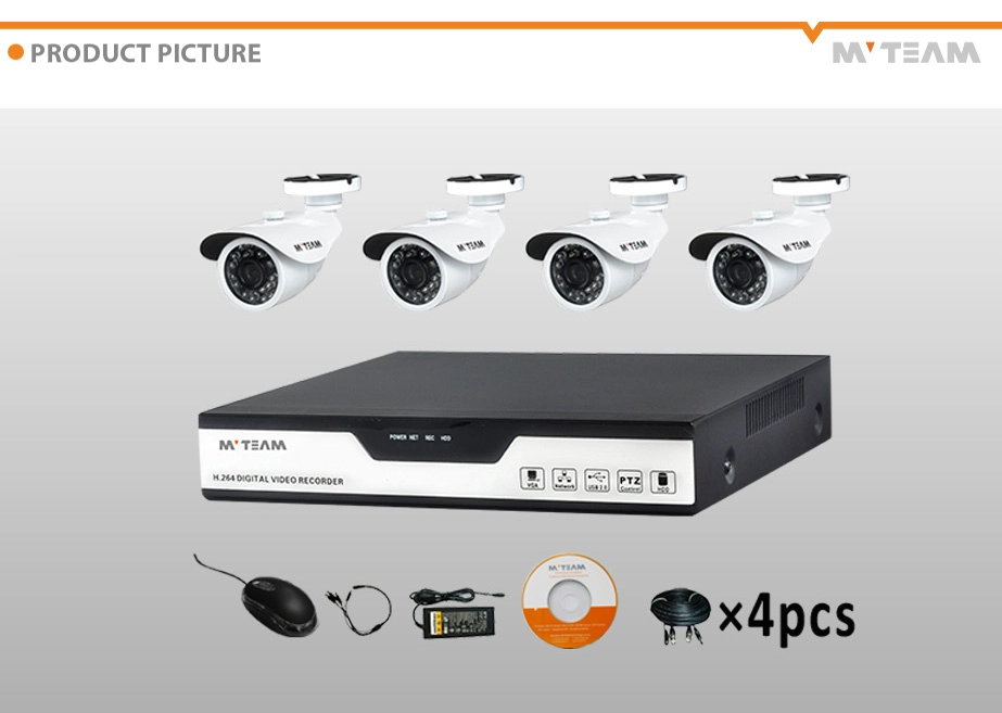 4CH 600TVL p2p kit