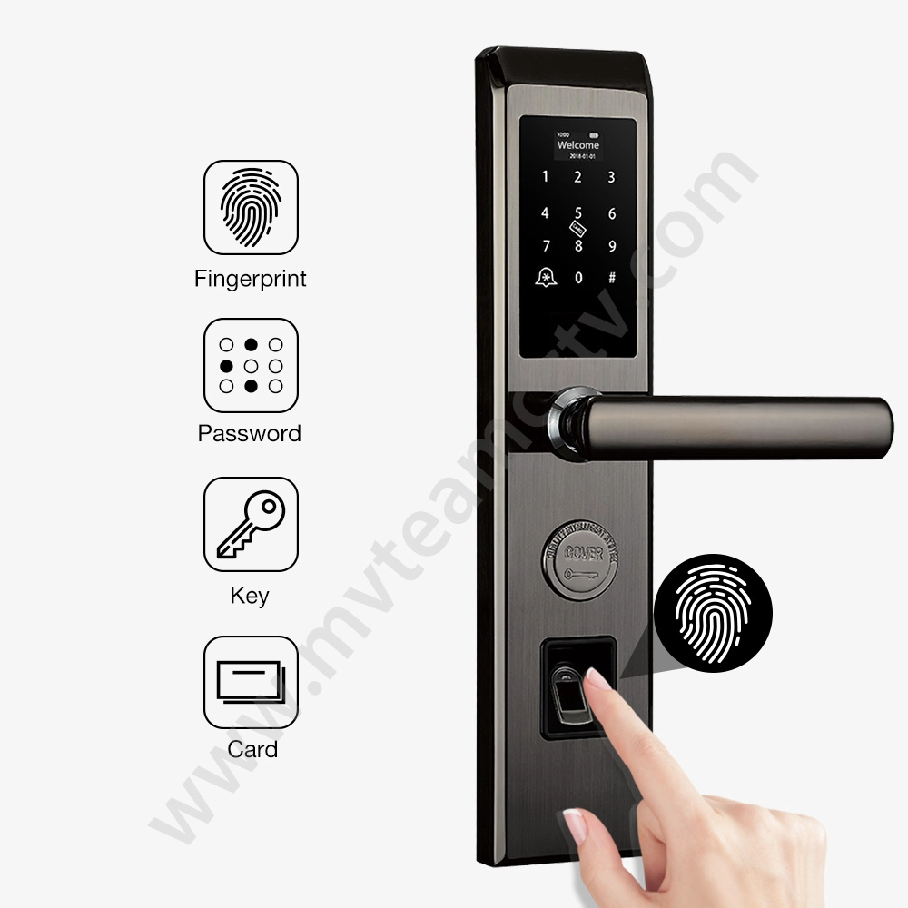 Digital Door Lock Biometric Fingerprint Card Password Keyless Smart Home Door Locks