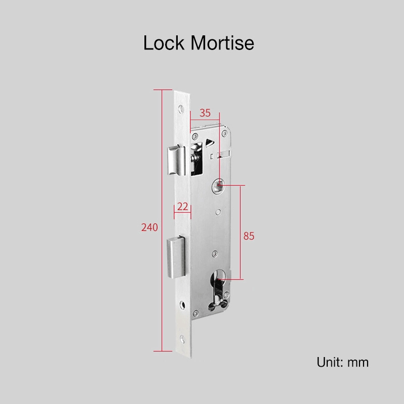 Code Door Lock 304 Stainless Steel House Door Lock Support Password Card Mechanical Key Unlock