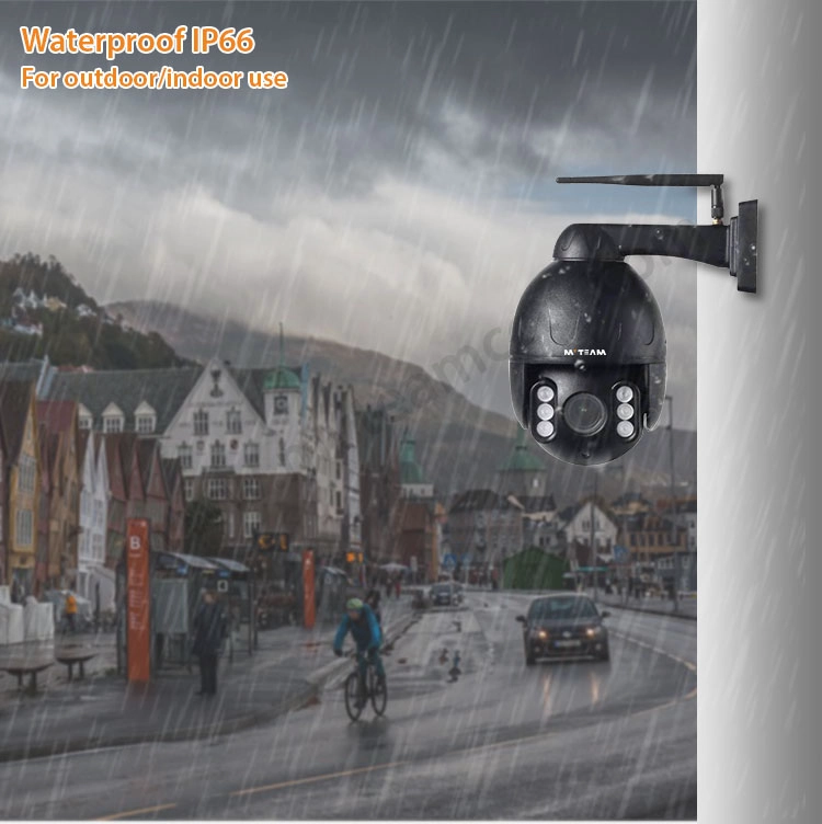 Vandal Proof Metal Housing 2.5 Inch Mini PTZ Camera 4X Zoom Waterproof IP66 1080P Smart Home WiFi Security Camera