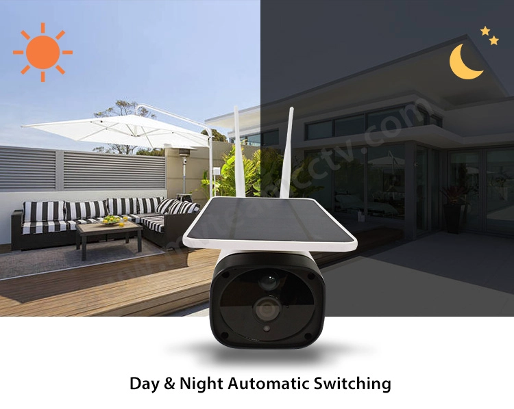 2020 Wireless Waterproof Outdoor 4G WiFi Solar Camera 1080P PIR Two-way Audio Solar Panel Powered Battery Security Camera 
