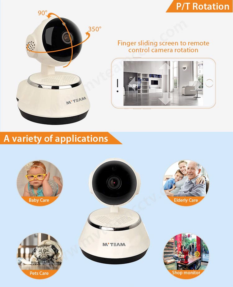 Plug and Play Two-way intercom P/T 720P Wifi Smart Cloud IP Camera(H100-Q6)