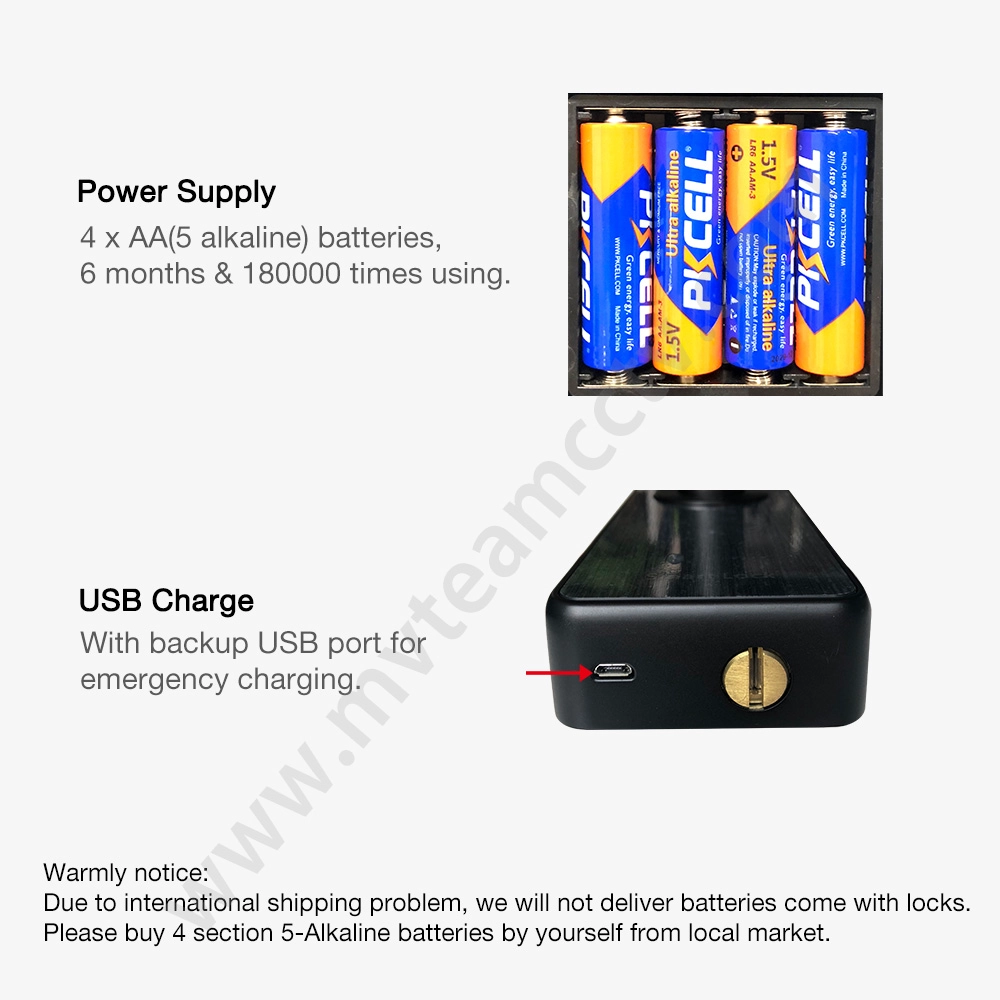 Advanced Home Security Locks Fingerprint Smart Door Lock with Doorbell and Anti-theft Alarm