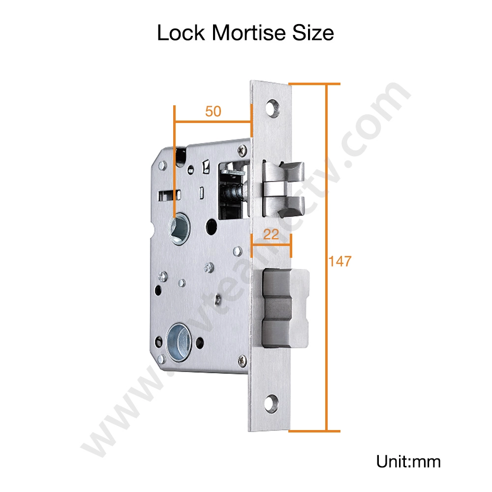 Key Card Hotel Door Lock Zinc Alloy Door Lock Great Choice for Replacing the Old Ball Lock Mechanical Handle Lock