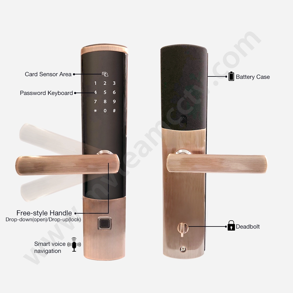 High Security Fingerprint Intelligent Remote Control Bluetooth Door Lock With APP