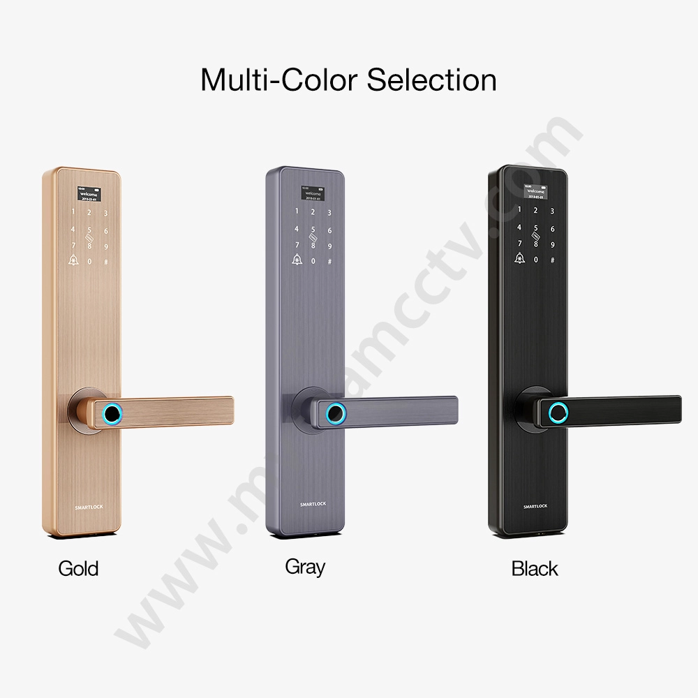 Advanced Home Security Locks Fingerprint Smart Door Lock with Doorbell and Anti-theft Alarm
