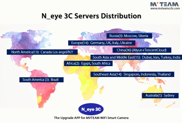 MVTEAM WiFiスマートカメラサポートヒューマントラッキング用のアップグレードAPP N_eye3C