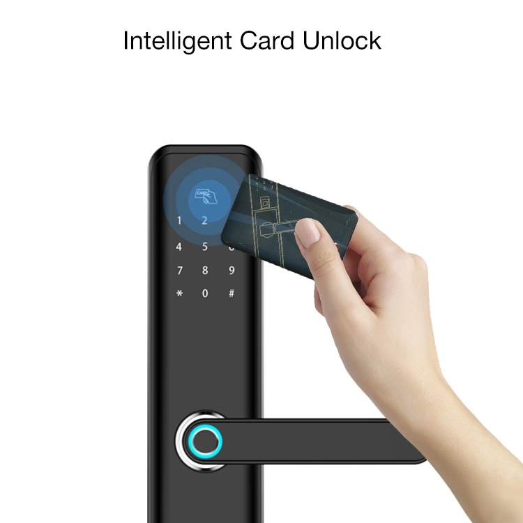 Nuevo diseño de la aplicación sin contacto WiFi Bluetooth Control Smart Lock para la puerta de huellas dactilares Home Apartment Locks con Tuya o TTLock APP
