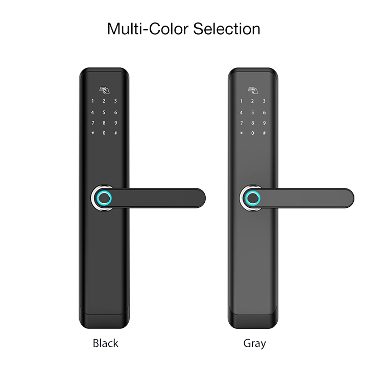 Nuevo diseño de la aplicación sin contacto WiFi Bluetooth Control Smart Lock para la puerta de huellas dactilares Home Apartment Locks con Tuya o TTLock APP