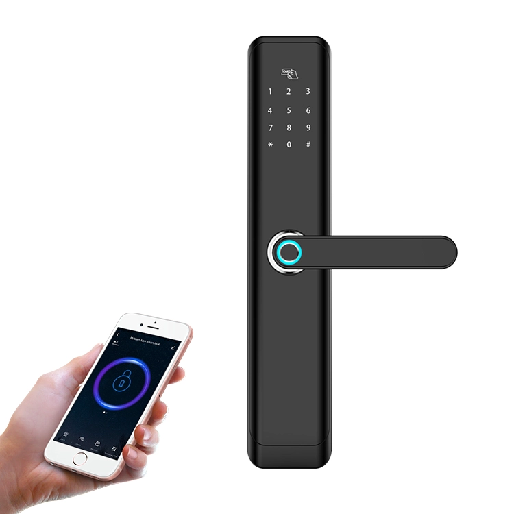 中国 新型设计的非接触式APP WiFi蓝牙控制智能锁，适用于门指纹和带有Tuya或TTLock APP的家用公寓锁 制造商