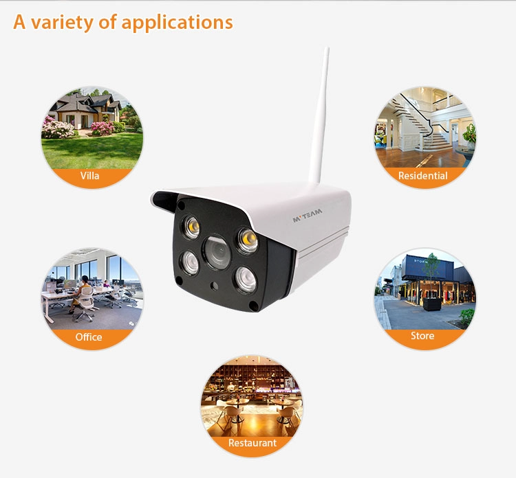 Telecamera IP WiFi per esterni AI Rilevazione umanoide Avviso tempestivo Impermeabile HD 2MP 1080P CCTV Telecamera di sicurezza intelligente