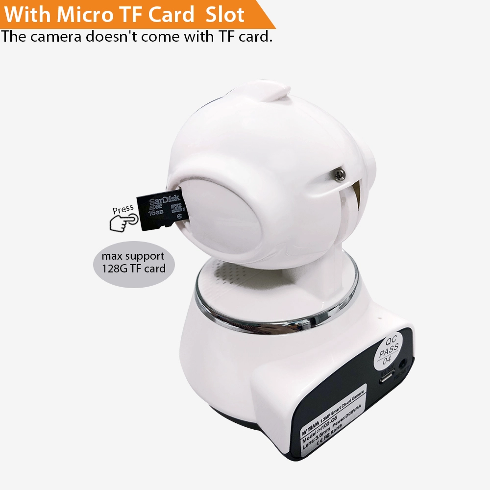 Plug and Play Intercomunicador bidireccional P / T 1080P 2MP Wifi Smart Cloud IP Camera