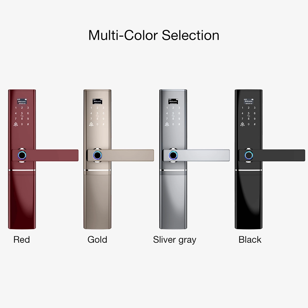Смарт-замок Tuya Smart Phone Wi-Fi Phone Keyless APP Код карты отпечатков пальцев Smart Door Lock для дома, офиса, гостиницы, Airbnb, виллы
