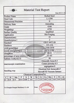 4340 material test report