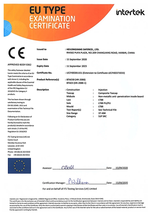 Cina Certificazione CE per scarpe antinfortunistiche sportive alla moda senza metallo super leggero produttore