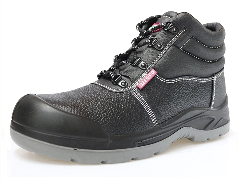 China 01401 high ankle leather mining safety shoes for men manufacturer 01401 high ankle leather mining safety shoes for men