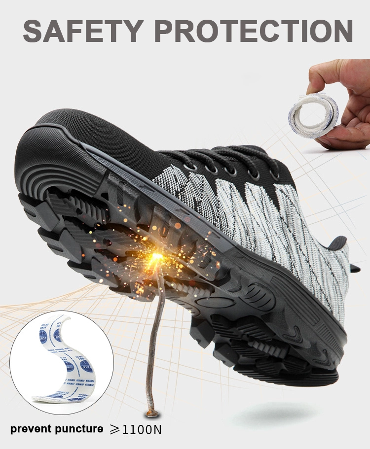 China 536 Anti slip oil acid resistant fashion sport type safety work shoes steel toe manufacturer