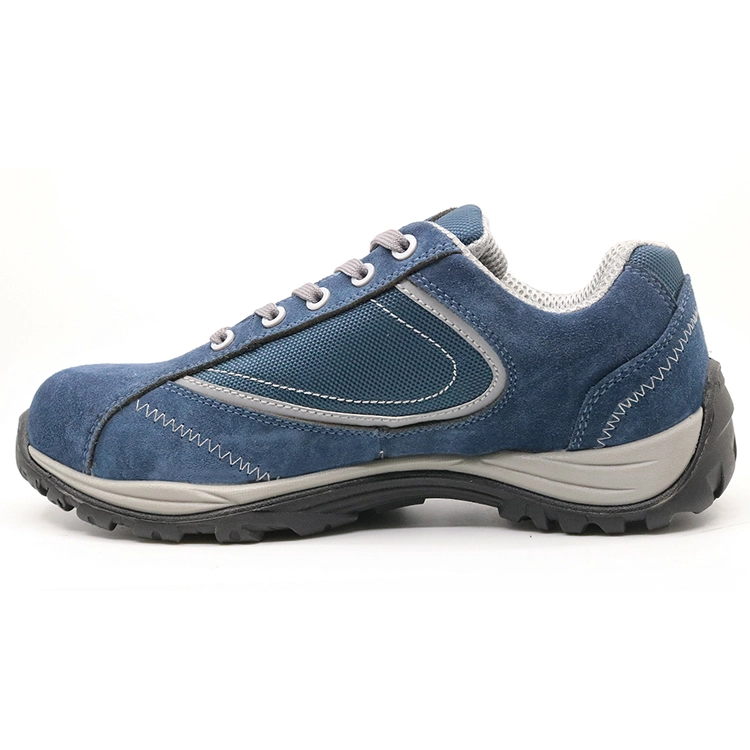 China BTA019 PU injection suede leather composite toe sport type work shoes manufacturer