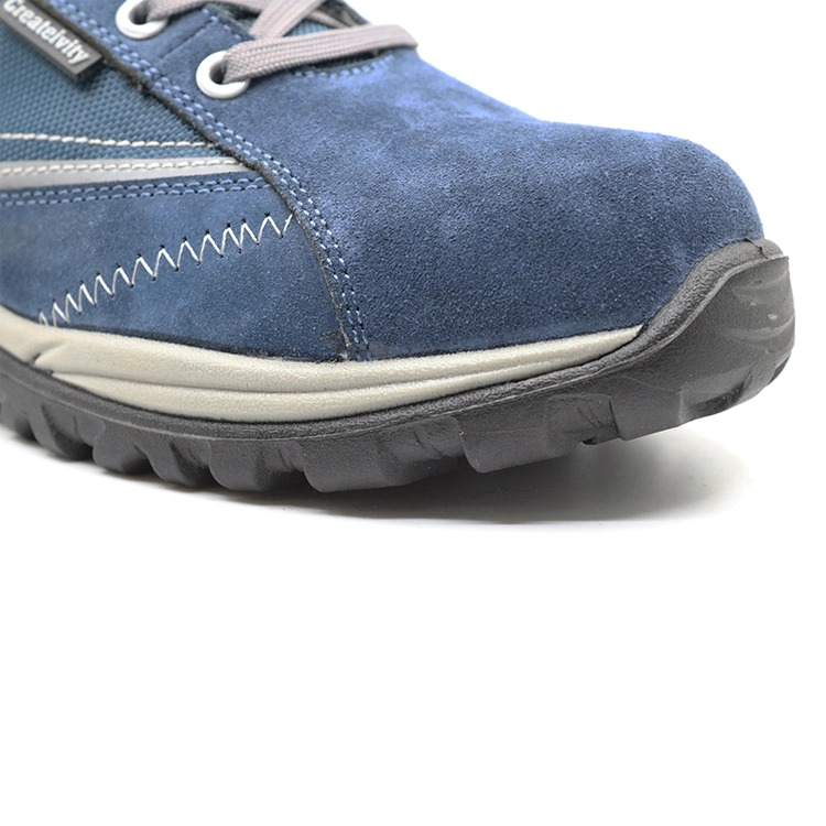 China BTA019 PU injection suede leather composite toe sport type work shoes manufacturer