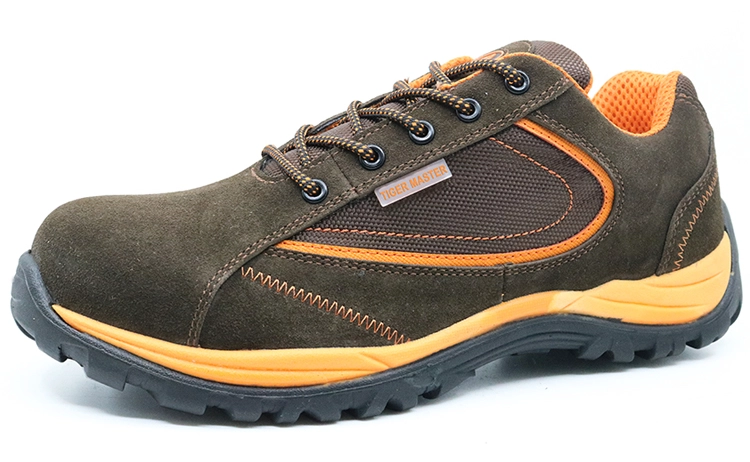 China BTA021 novo estilo tigre mestre marca anti sapatos de segurança de couro de camurça estática fabricante BTA021 novo estilo tigre mestre marca anti sapatos de segurança de couro de camurça estática