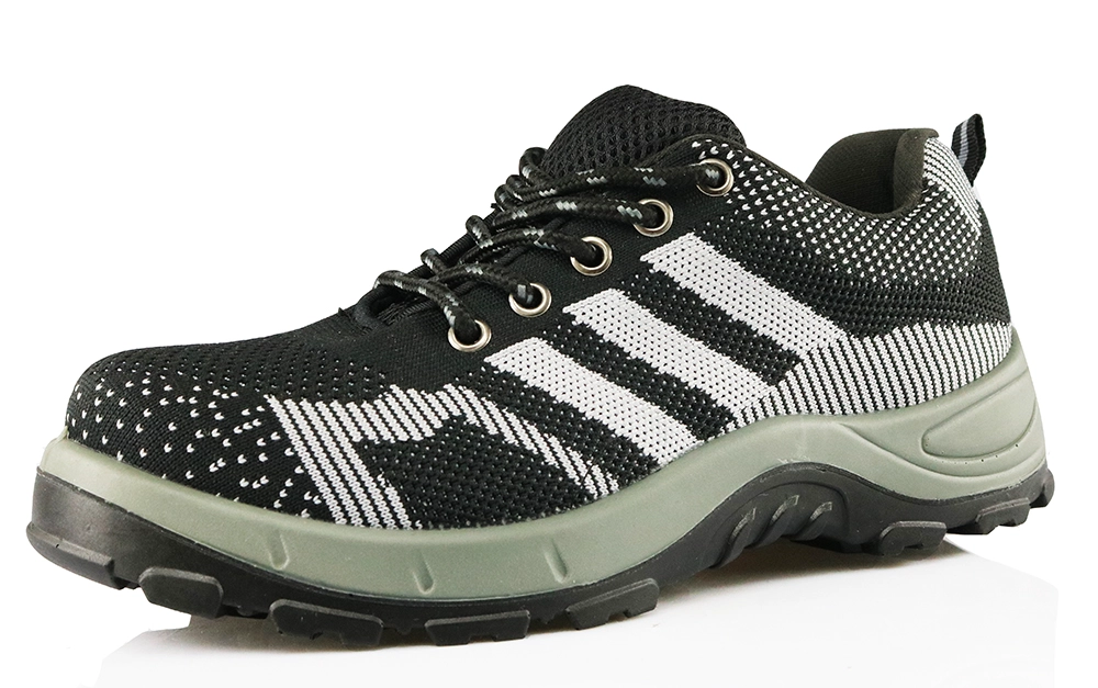 DTA006 three D flying weaving pu sole sport type safety shoes
