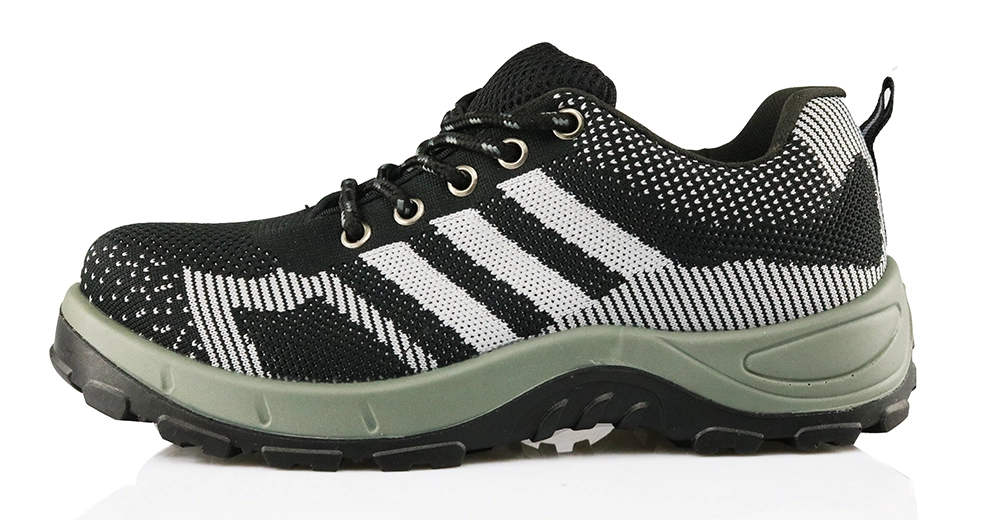 Cina DTA006 three D flying weaving pu sole sport type safety shoes produttore