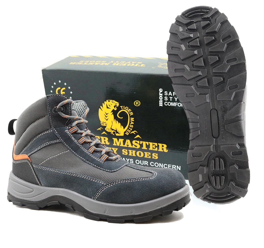 China DTA031H Anti slip delta plus sole suede leather sport type safety shoes men work manufacturer
