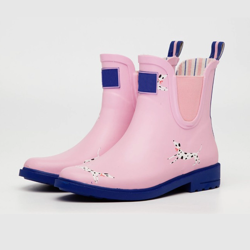 中国 RB-001 踝高时尚女性橡胶雨鞋 制造商 RB-001 踝高时尚女性橡胶雨鞋