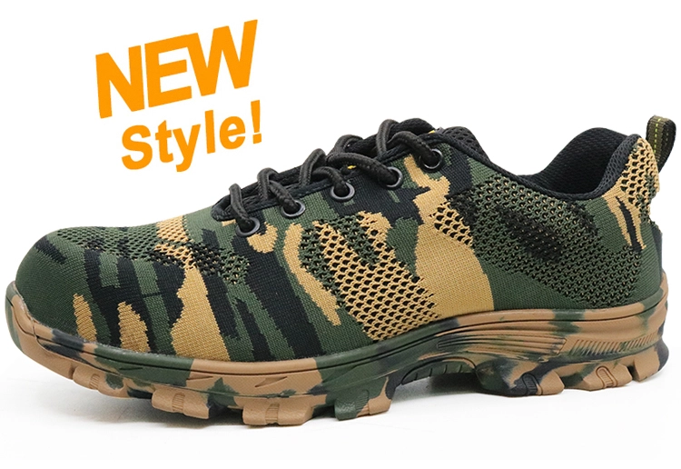 China RB1090 camouflage anti static fashion sport safety shoes with steel toe cap manufacturer RB1090 camouflage anti static fashion sport safety shoes with steel toe cap