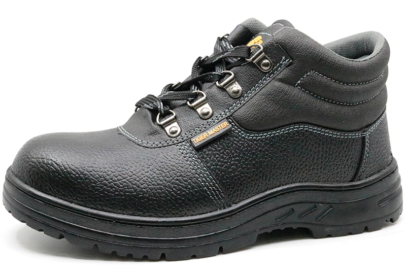 China RB1200 cheap black leather safety work shoes steel toe cap manufacturer RB1200 cheap black leather safety work shoes steel toe cap