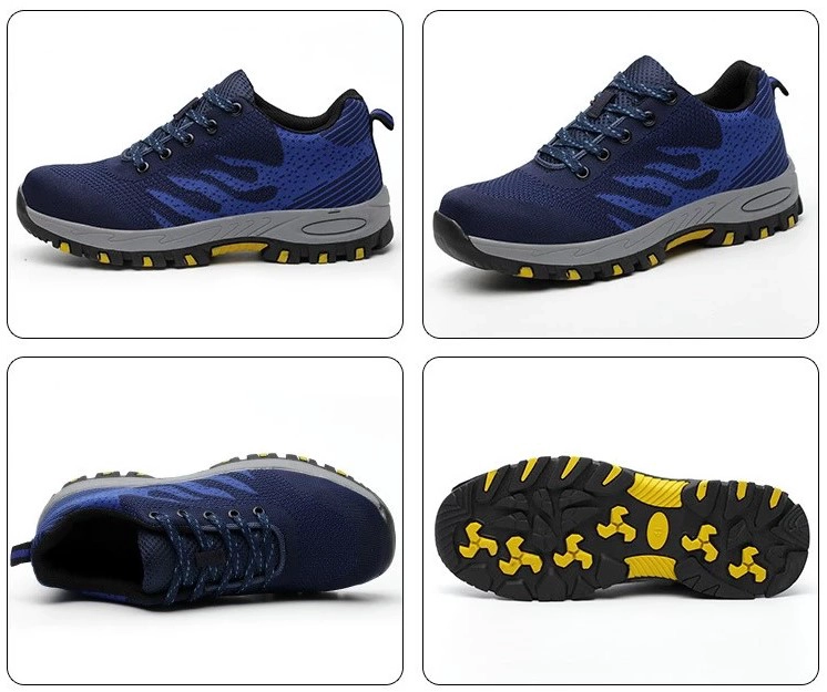 China SP009 fashionable breathable light weight woman men sport type safety shoes manufacturer