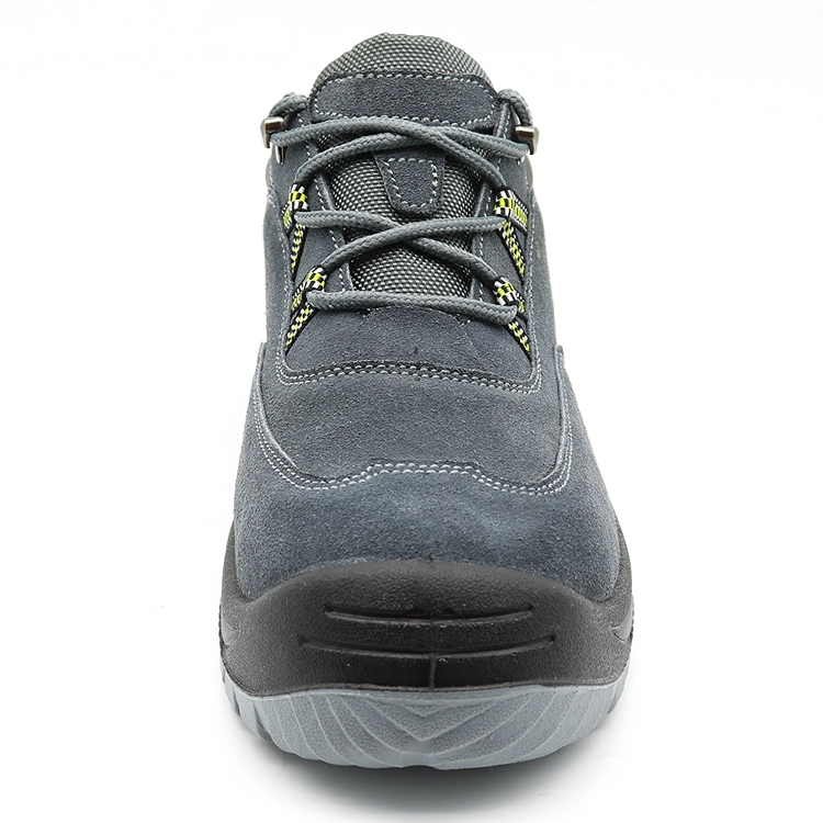 China TM2016 Anti slip suede leather steel toe prevent puncture sport type safety shoes manufacturer