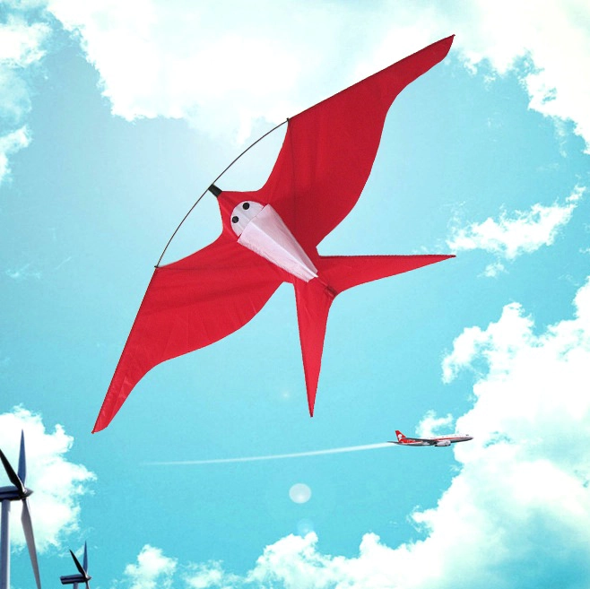 Ripstop nylon fabric swallow bird kite for children