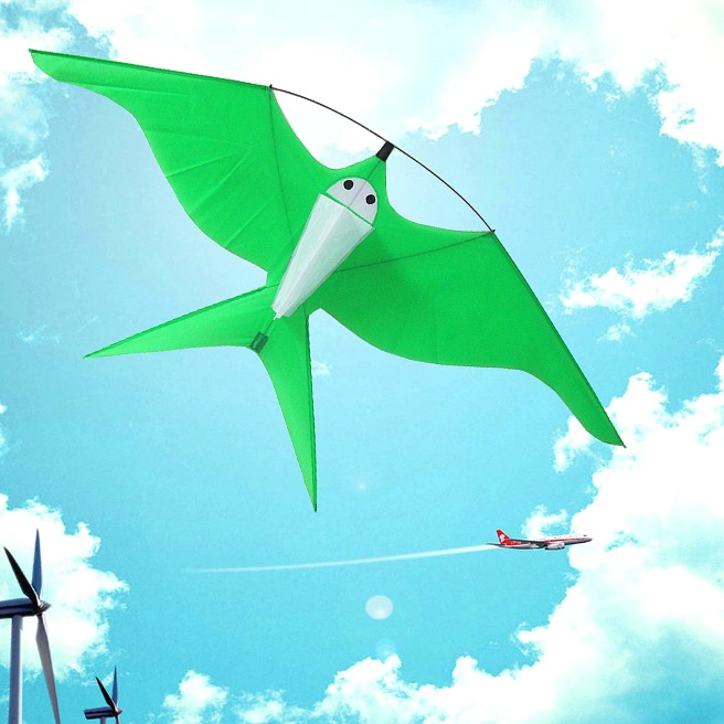 Ripstop nylon fabric swallow bird kite for children