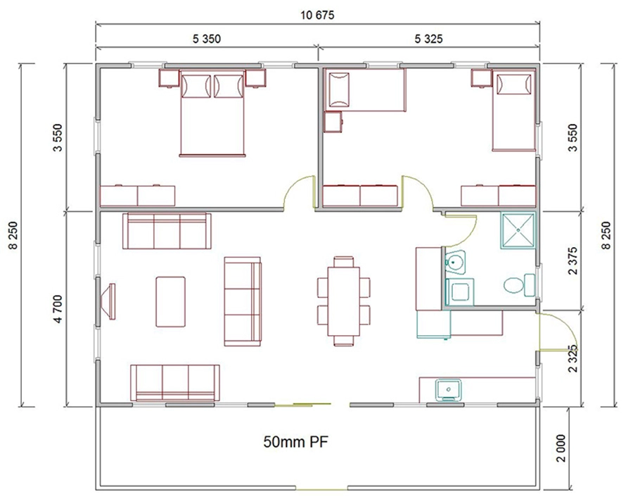 Africa Affordable Sandwich Panel House For Sale