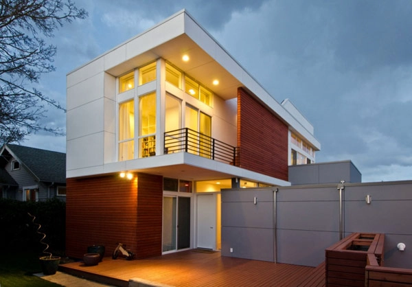 Prefabricated Steel Residencia familiar de dos niveles en Seattle