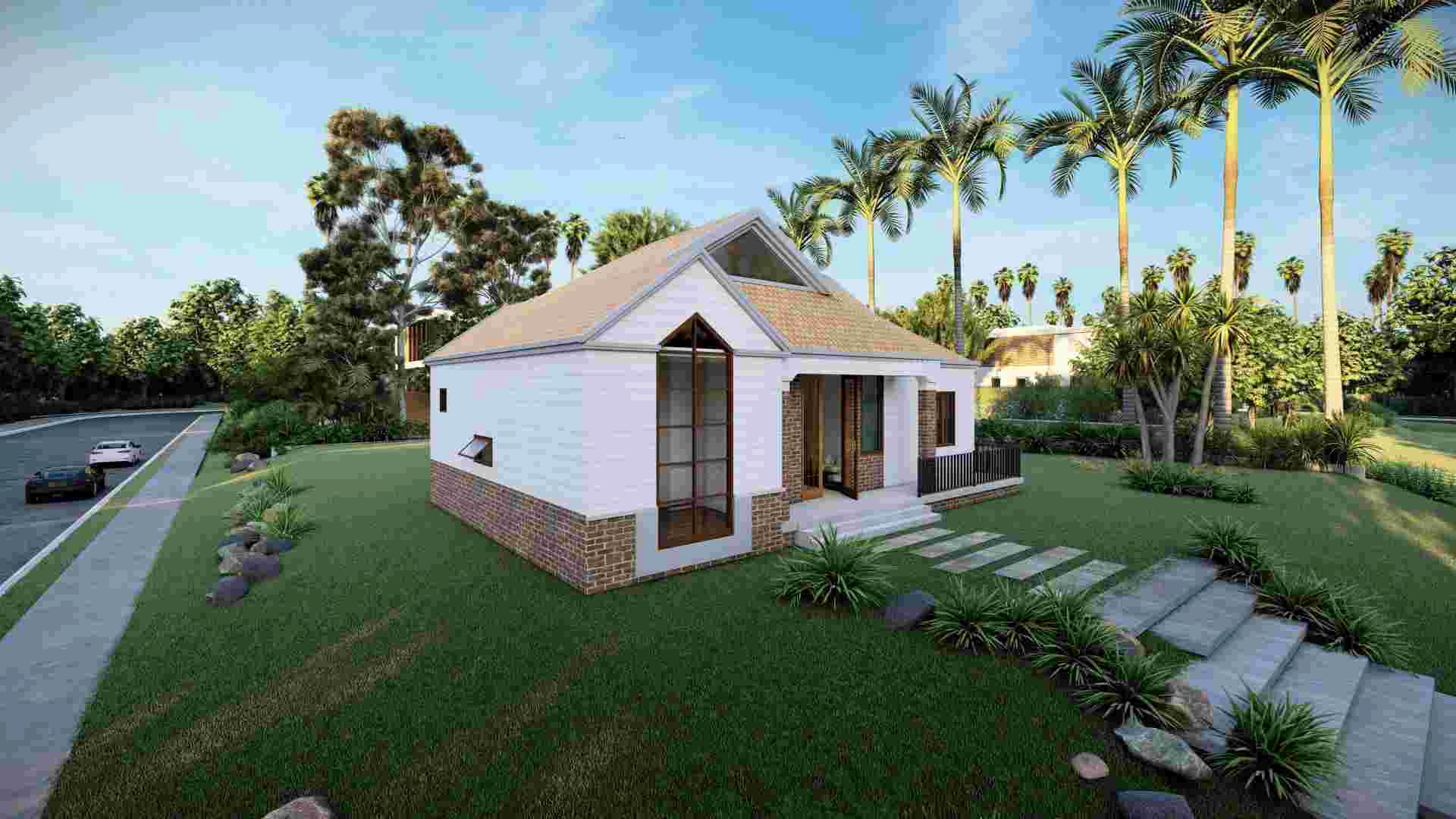 Villa prefabricada de bajo precio Villa prefabricada de estructura de acero hecha en China-QB01